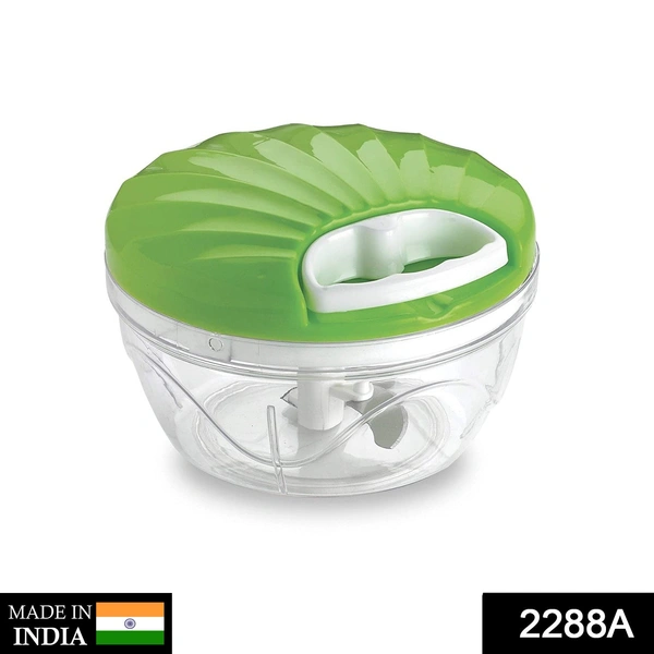 Shubh Luxmi 2288A Large Vegetable Chopper with 3 Blades (Multicolour) (550 ml) (Brown Box) - multi coloured, 450