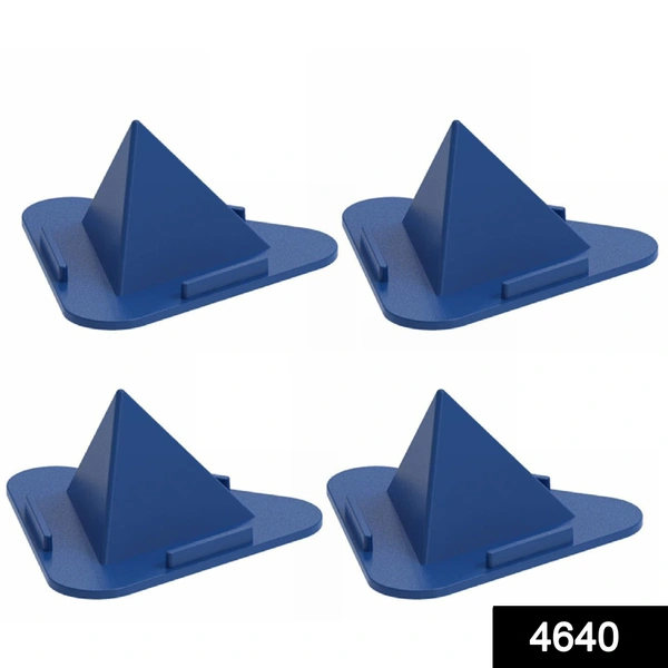 Shubh Luxmi 4640 Universal Portable Three-Sided Pyramid Shape Mobile Holder Stand - multi coloured, 190