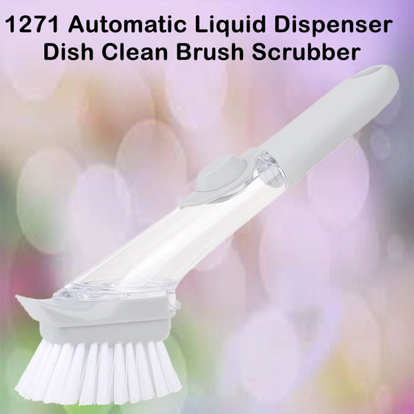 Shubh Luxmi 1271 Automatic Liquid Dispenser Dish Clean Brush Scrubber - multi coloured, 343