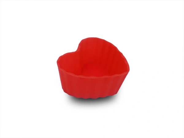 Shubh Luxmi 0798 Silicone Heart Shape Baking Mould - multi coloured, 21