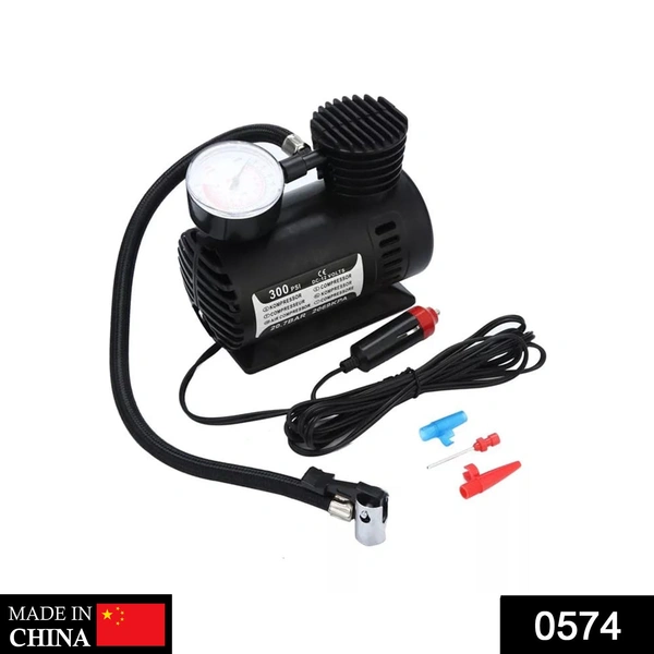 Shubh Luxmi 0574 Fast Air Inflation/Compressor for Automobile, Tyres, Sporting, Goods (250 PSI) - multi coloured, 375