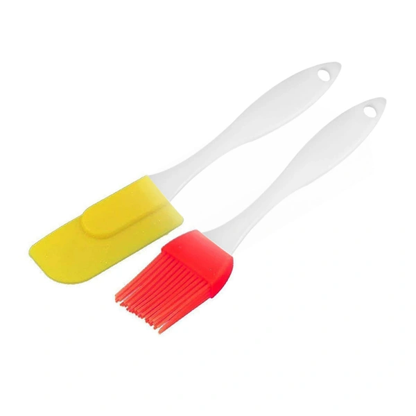Shubh Luxmi 2170 Spatula and Pastry Brush for Cake Decoration - multi coloured, 54