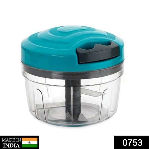 Shubh Luxmi 0753_Manual Food Chopper, Compact & Powerful Hand Held Vegetable Chopper/Blender ( 350 ML ) - multi coloured, 266