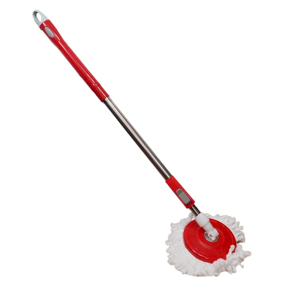 Shubh Luxmi 0842 Home Cleaning - Stainless Steel 360 Degree Rotating Pole Microfiber Mop Rod Stick - multi coloured, 400
