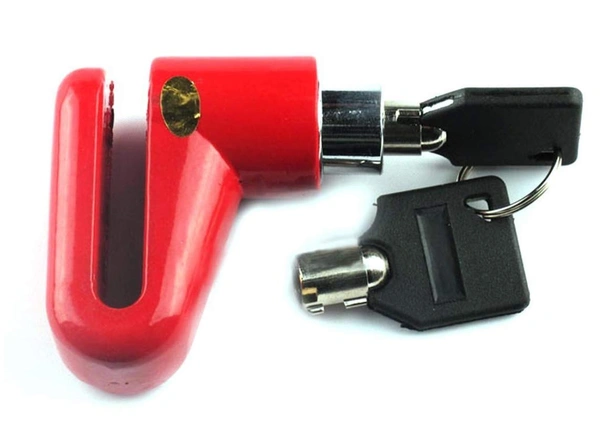 Shubh Luxmi 1514 Wheel Padlock Disc Lock Security for Motorcycles Scooters Bikes - multi coloured, 114