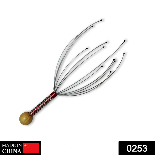 Shubh Luxmi 0253 Hand Held Scalp Head Massager Stress Relief - multi coloured, 275