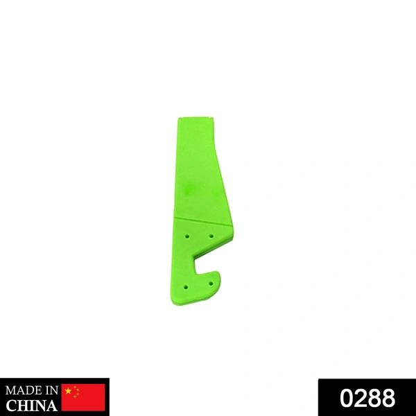Shubh Luxmi 0288 Universal Phone Stand Foldable V Shape Mobile Mount Stand Holder Bracket (Random Color) - multi coloured, 48