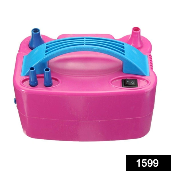 Shubh Luxmi 1599 Portable Dual Nozzle Electric Balloon Blower Pump Inflator - multi coloured, 962