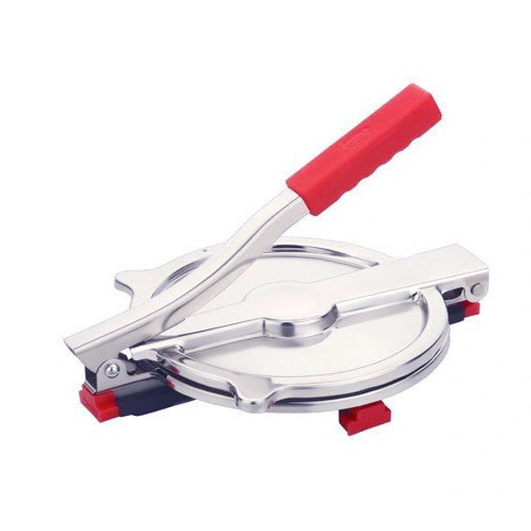 Shubh Luxmi 0793 Manual Stainless Steel Puri Press Machine/Maker with Handle (6 inch) - multi coloured, 838