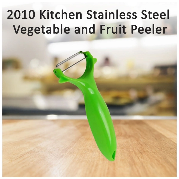 Shubh Luxmi 2010 Kitchen Stainless Steel Vegetable and Fruit Peeler - multi coloured, 63