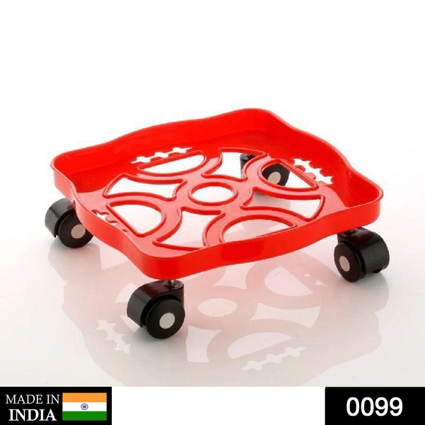 Shubh Luxmi 0099 Square Plastic Gas Cylinder Trolley - multi coloured, 290