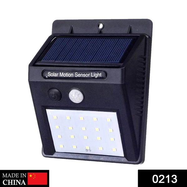 Shubh Luxmi 0213 Solar Security LED Night Light for Home Outdoor/Garden Wall (Black) (20-LED Lights) - multi coloured, 160