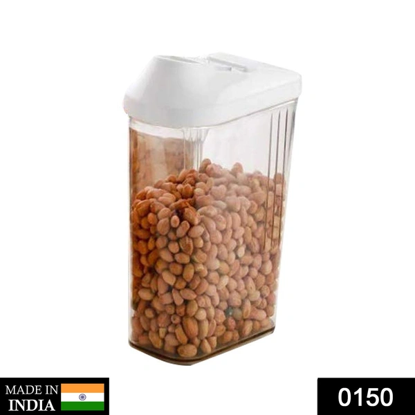Shubh Luxmi 0150 Plastic Transparent Cans Jars, Storage Bottles, Storage Box (1700 ml, 1 pc) - multi coloured, 533