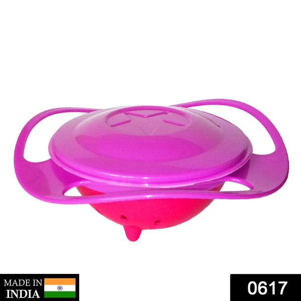Shubh Luxmi 0617 Portable Feeding Toddler 360 Degree Rotating Dish - multi coloured, 643