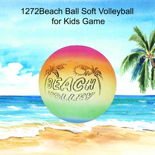 Shubh Luxmi 1272 Beach Ball Soft Volleyball for Kids Game - multi coloured, 112