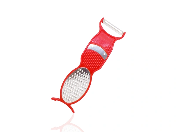 Shubh Luxmi 2093 4 in 1 Multi Purpose Vegetable Peeler/Slicer/Grater/Cutter - multi coloured, 60