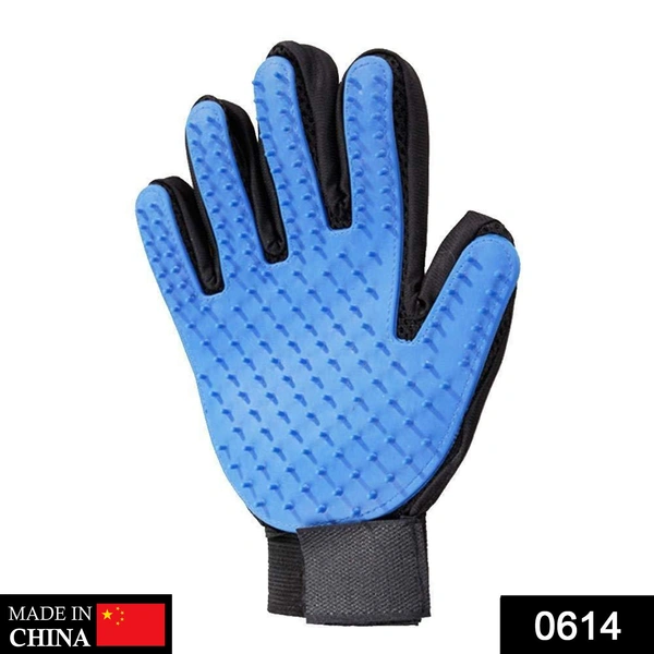 Shubh Luxmi 0614 True Touch 5 Finger Deshedding Glove (1 pc) - multi coloured, 132