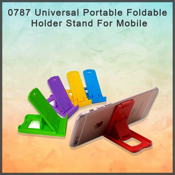 Shubh Luxmi 0787 Universal Portable Foldable Holder Stand For Mobile - multi coloured, 10
