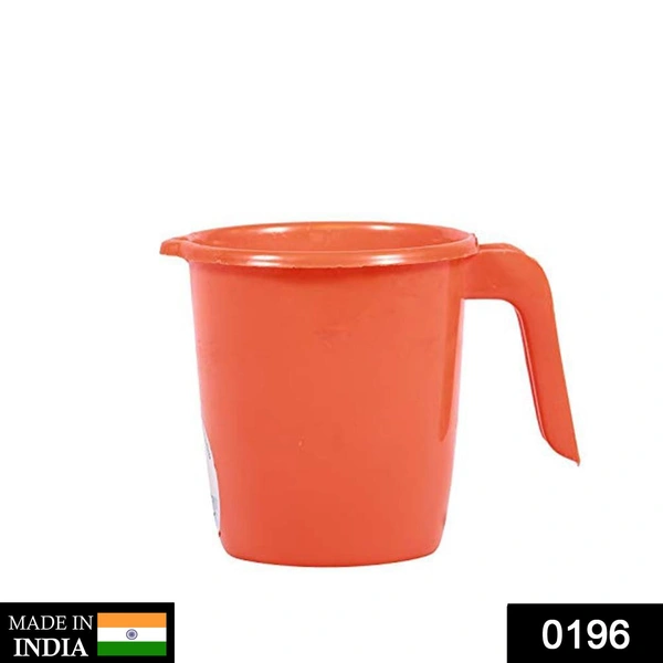 Shubh Luxmi 0196 Deluxe Plastic Mug for Bathroom (muga_101) - multi coloured, 75