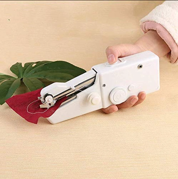 Shubh Luxmi 1232 Handheld Portable Mini Electric Cordless Sewing Machine for Beginners - multi coloured, 290