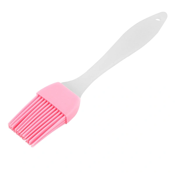 Shubh Luxmi 2153 Silicone Spatula and Pastry Brush Special Brush for Kitchen Use - multi coloured, 32