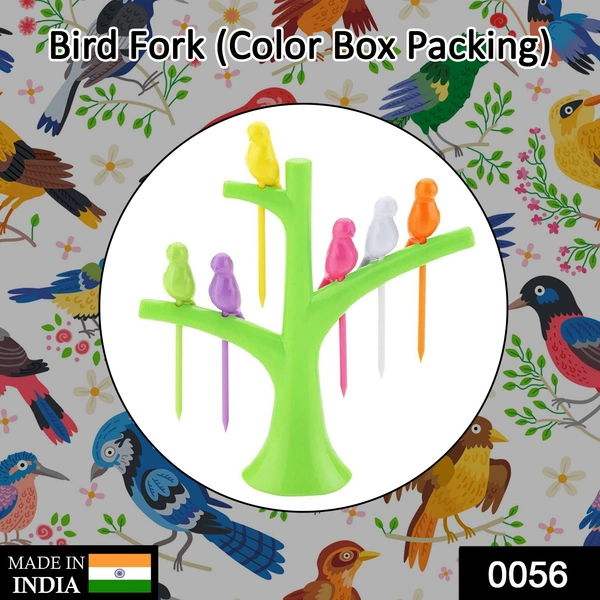 Shubh Luxmi 0056 Bird Fork (Color Box Packing) - multi coloured, 127