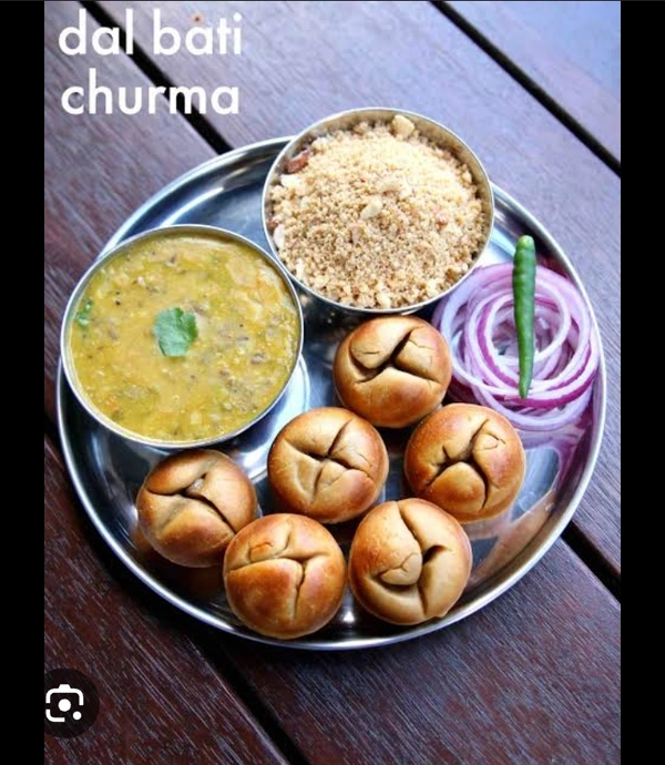 दाल, बाटी चूरमा 6पीस 