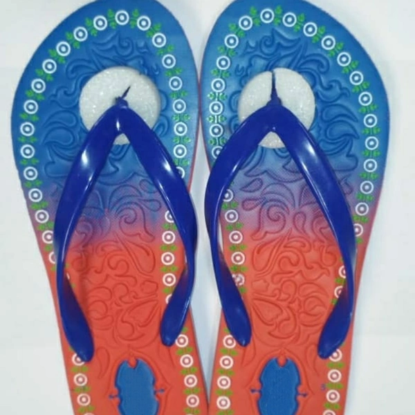 Ladies EVA Slipper - Red, 8