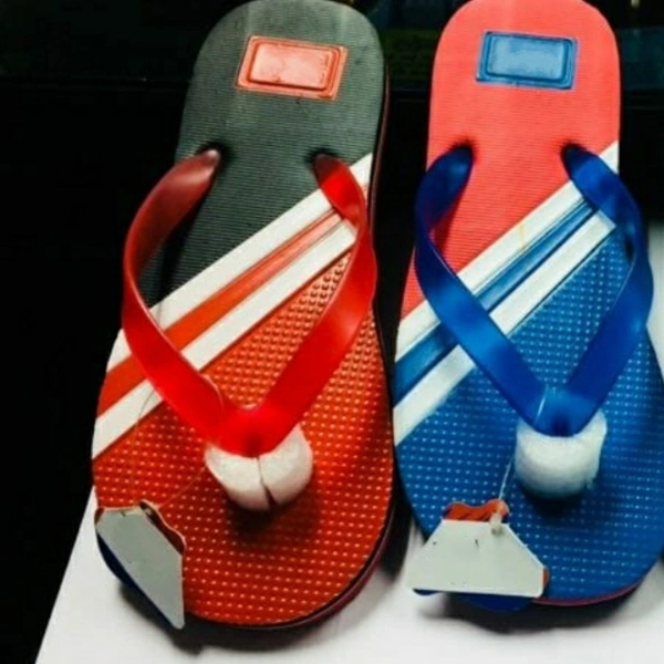 Boy's Sport Slipper - Red Black Green Blue, 6*10