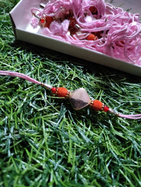Rakhi (Metalic Polish) - Nutmeg Wood Finish