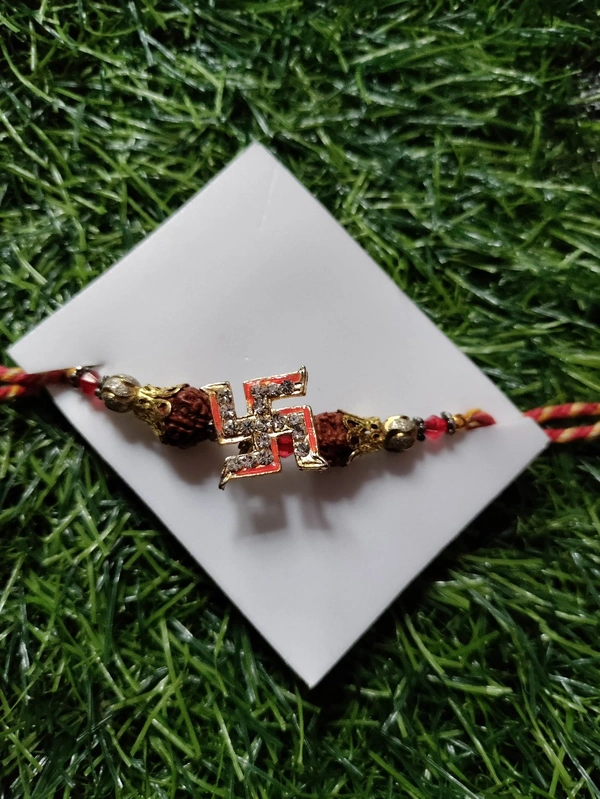 Real Rudraksh With Swastik Logo - Free