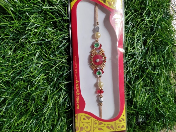 Metallic Beads Rakhi - Free