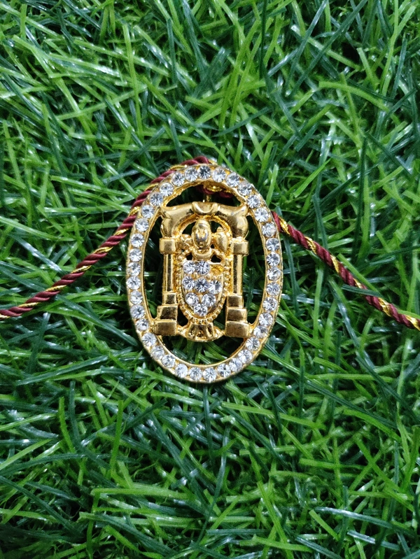 Shyam Ji Golden Locket Type Rakhi - Free