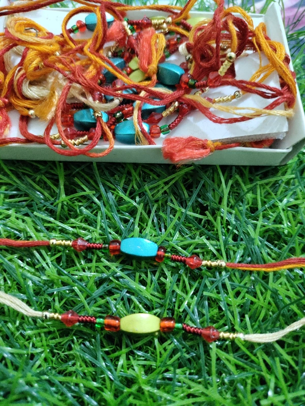 Matte Polished Beads Dhaga - Free