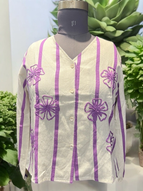 HOT 8  Cotton Korean TOP  - FREE SIZE, OFF WHITE