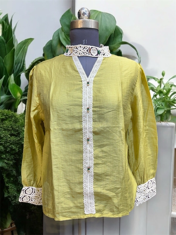 Tattoo  High neck, yellow top - Rio Grande, Free Size