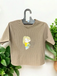 Important  Girls Tshirts  - L, Solid Pink