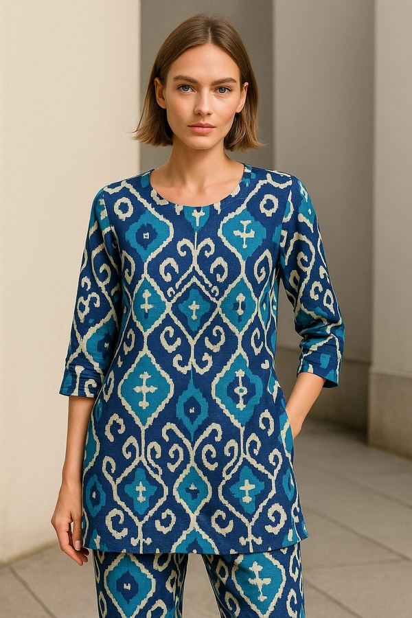Raspberry  Cord Set  - blue print, M