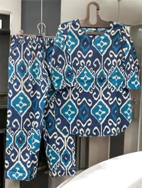 Raspberry  Cord Set  - blue print, M