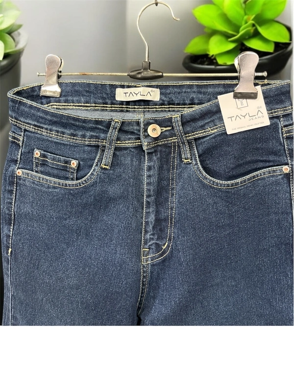 Tayla Blue Wide-Leg Denim Jeans - Tint blue, 36