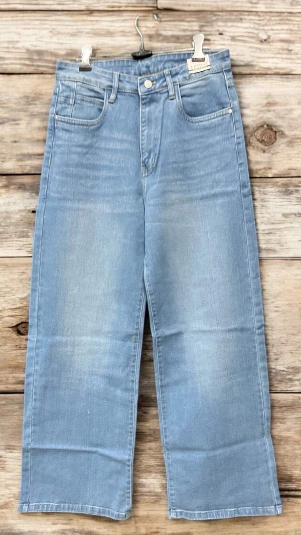 Limore Light Blue High-Rise Wide-Leg Jeans - stone, 32