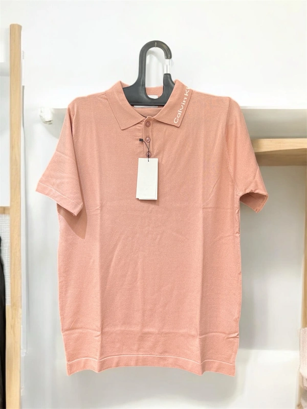 Important  Blush Peach Signature Polo – Calvin Edition - blush peach, XL