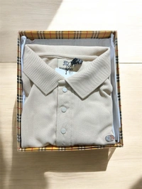 Imported Urban Beige Polo Neck Cotton T-Shirt - beige, XL
