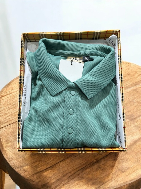 Imported Mint Green Polo Casual T-Shirt - mint green, M