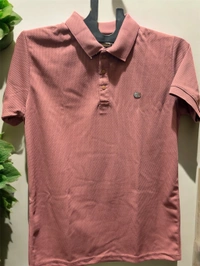 Imported Dusty Rose Premium Polo T-Shirt - Solid Pink, M