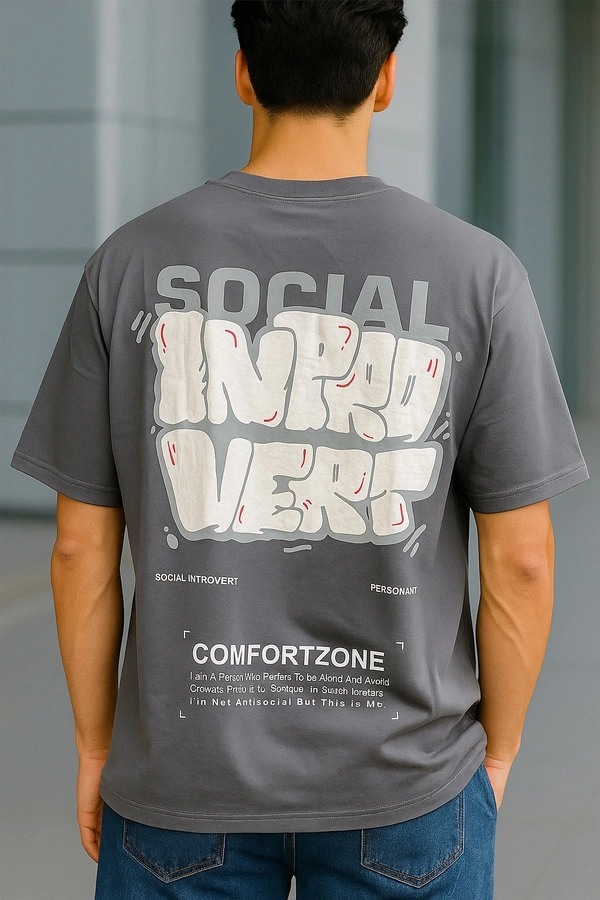 Imported ComfortZone Social Introvert Tee - Grey, S