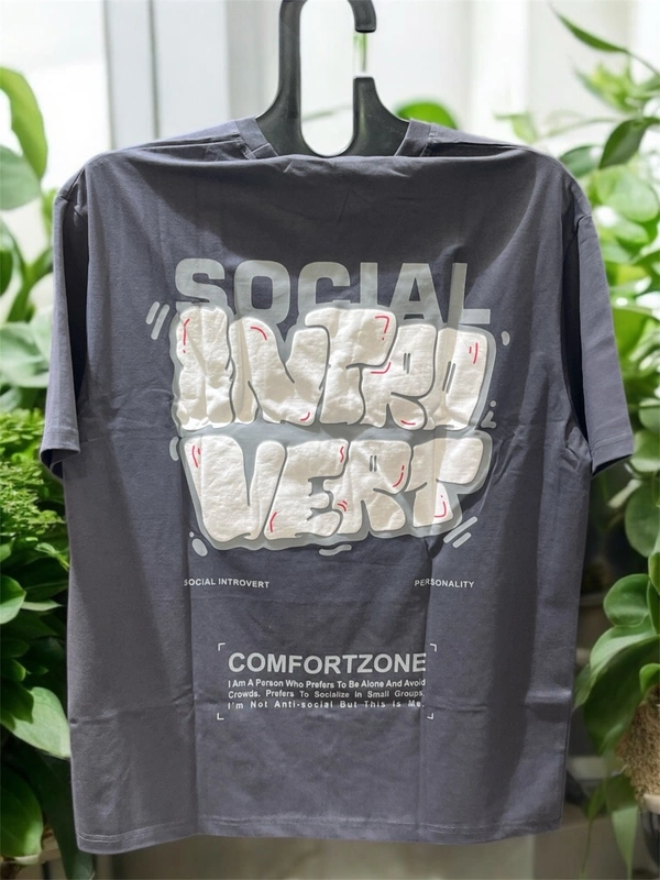 Imported ComfortZone Social Introvert Tee - Grey, S