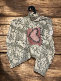 Korean Trendy Marble Print Half Sleeve T-Shirt with Heart Patch for Women - printed, L