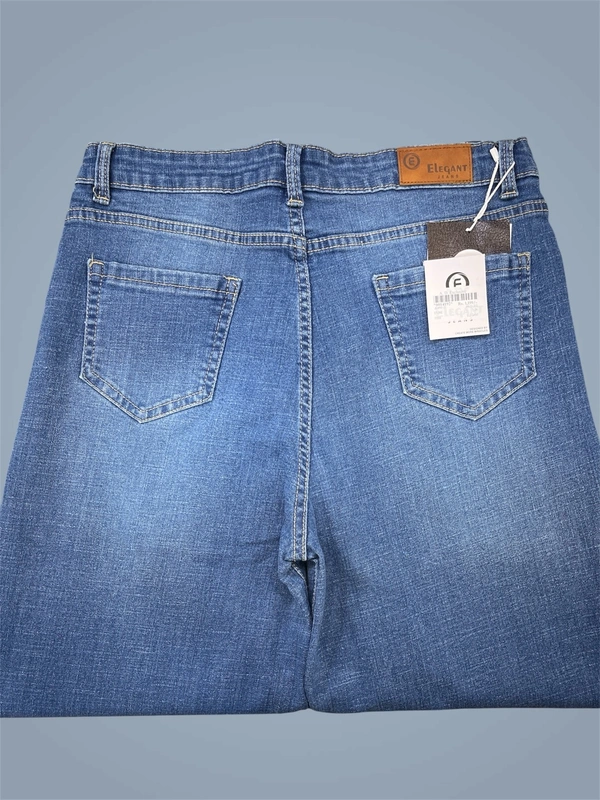 Elegant Trendy Stone Wash Wide Leg Jeans for Women - Stone, 34