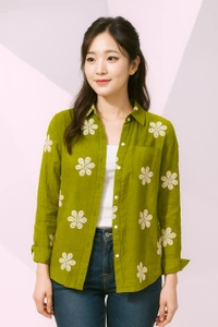 Kiwi Girl Elevate Your Workwear with the Trade Work Korean  Top - Free Size, Hot pink